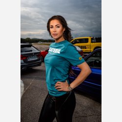 T-SKJORTE UNISEX PETROL BLUE