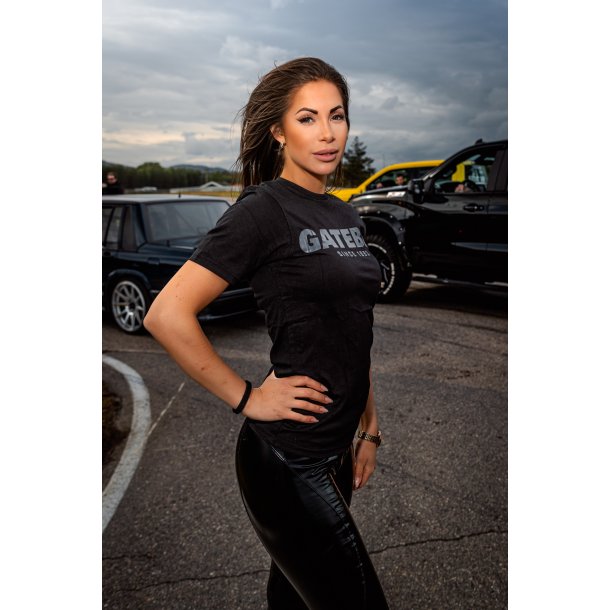 T-SKJORTE UNISEX SVART