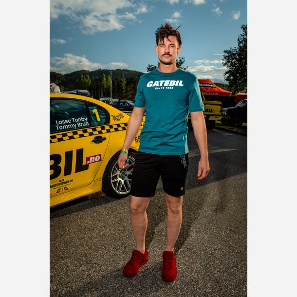 T-SKJORTE UNISEX PETROL BLUE.